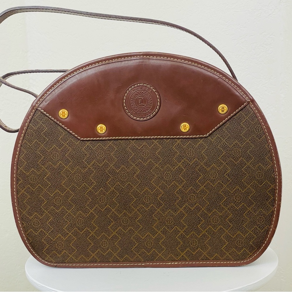 Vintage Charles Louvier Round Logo Bag
